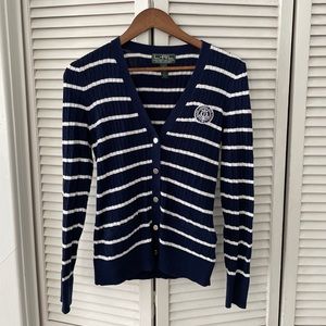 Ralph Lauren Blue and White Sweater